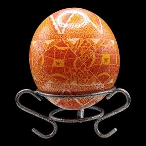Ukrainian Polish Slavic Russian Pysanka Ostrich Easter Egg Pysanky Art Technique